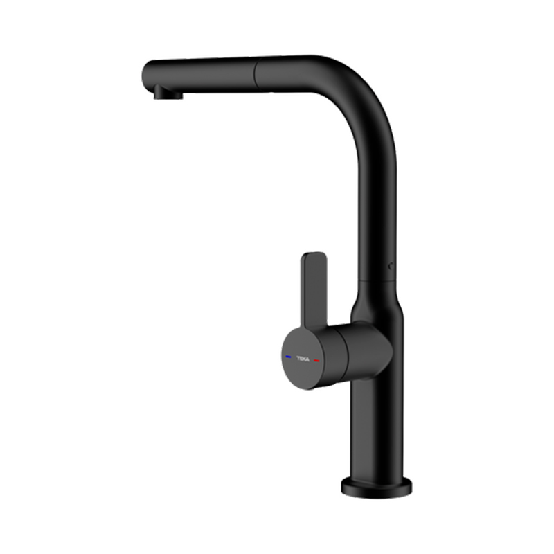 Grifería Oval 938 Black Extraíble Teka