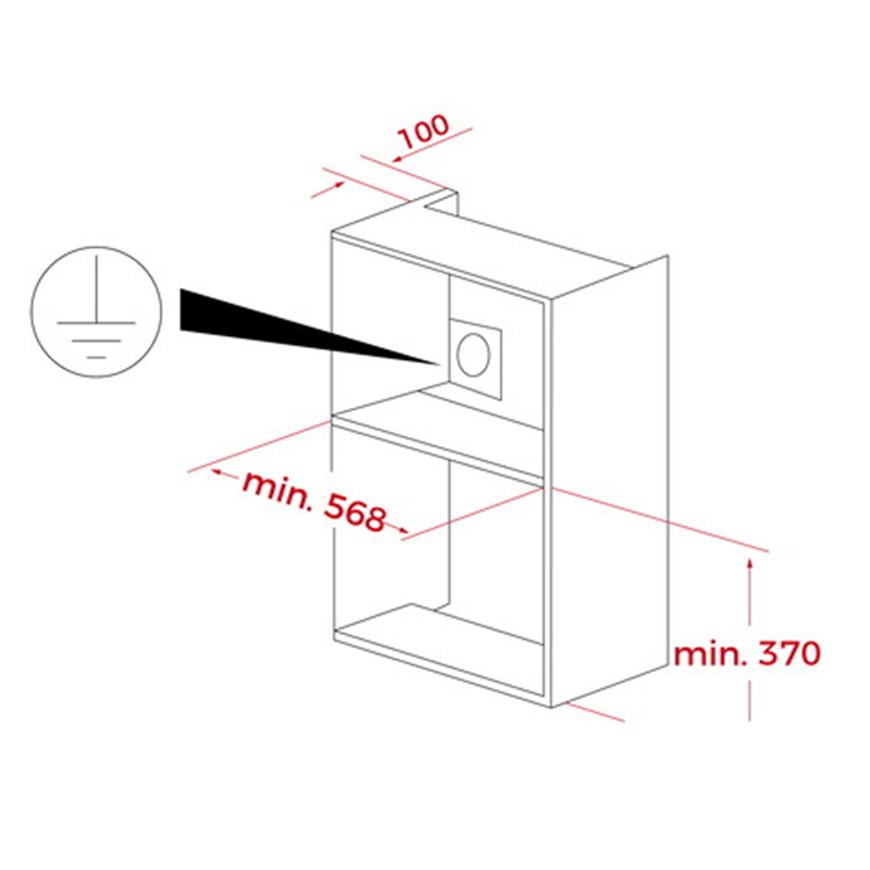 Microondas ML8220 Integrable con Base Cerámica y Acabado de Cristal de 22 litros Teka
