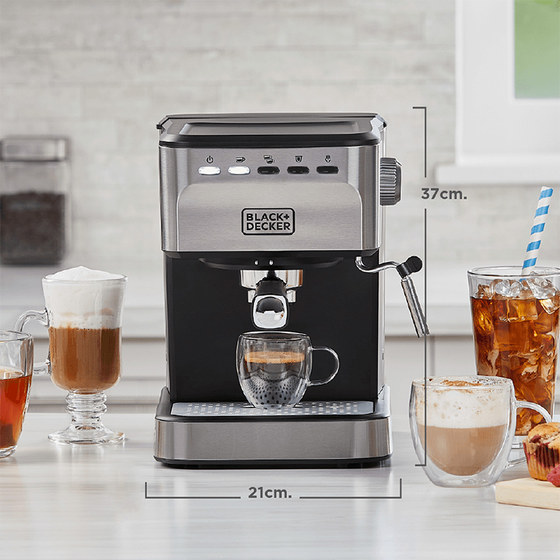 Cafetera Espresso - Capuchino Late American EM0312-0SDLA BLACK+DECKER