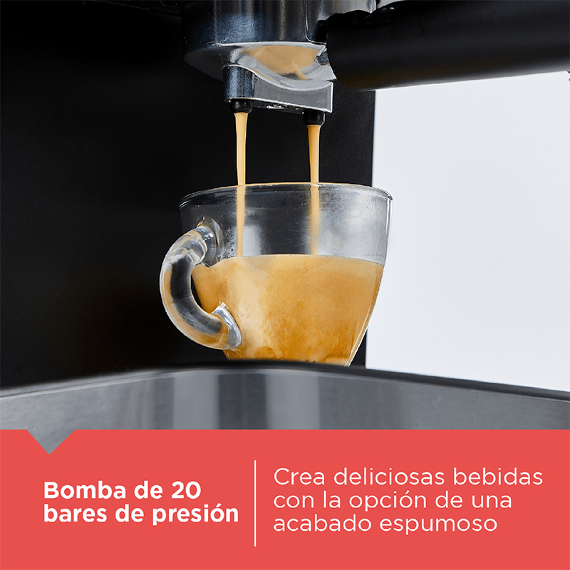 Cafetera Espresso - Capuchino Late American EM0312-0SDLA BLACK+DECKER