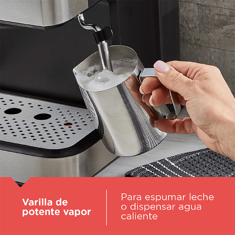 Cafetera Espresso - Capuchino Late American EM0312-0SDLA BLACK+DECKER