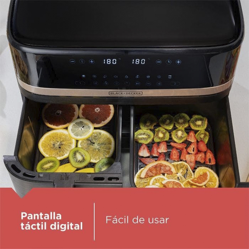 Freidora de Aire Dual 9Lts AFBD92-1BDLA  Black Decker