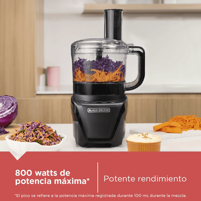 Procesador de Alimentos 850w 8 Tazas Black + Decker