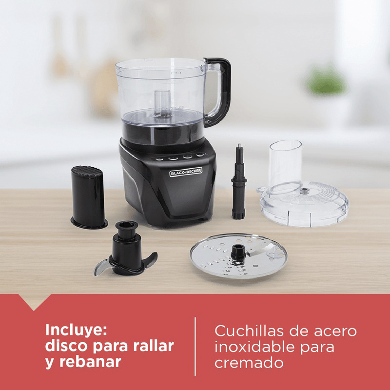 Procesador de Alimentos 850w 8 Tazas Black + Decker