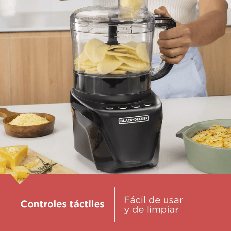 Procesador de Alimentos 850w 8 Tazas Black + Decker