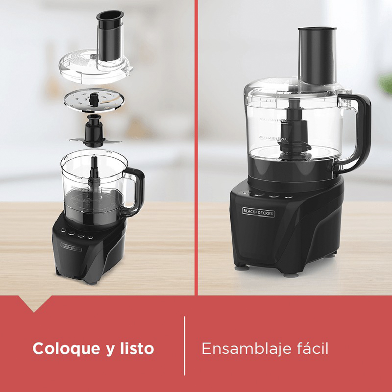 Procesador de Alimentos 850w 8 Tazas Black + Decker