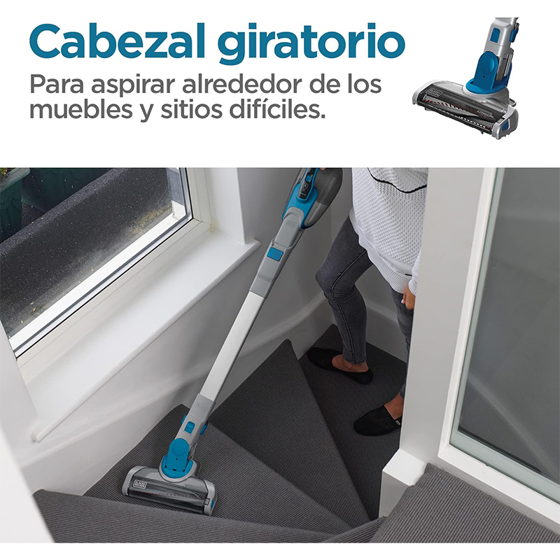Aspiradora Inalámbrica 2en1 HFEJ415JWMF22-B BLACK+DECKER