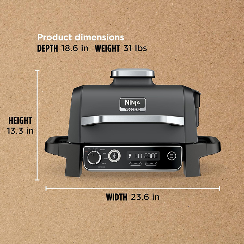 Parrilla y Ahumador para Exterior OG701 Ninja