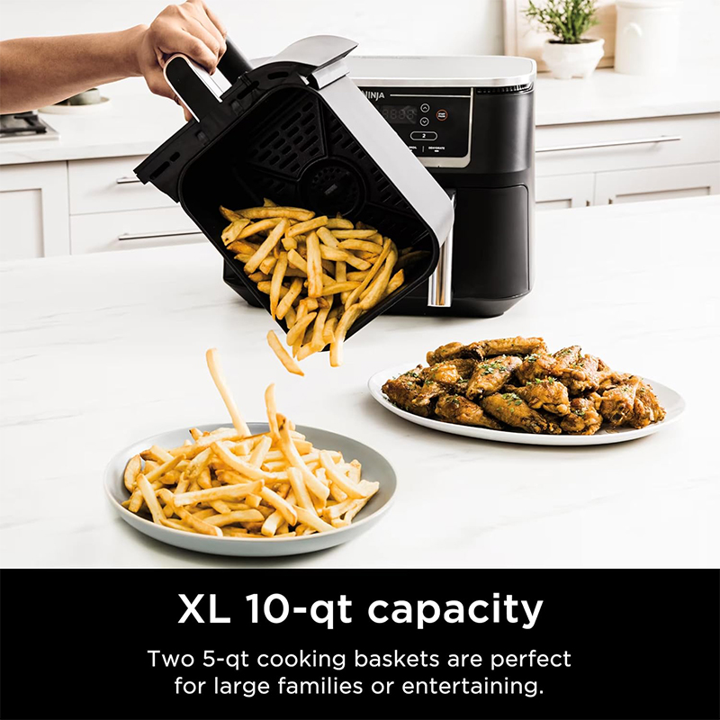 Air Fryer Doble Canasta 6 Funciones 10 Litros Ninja