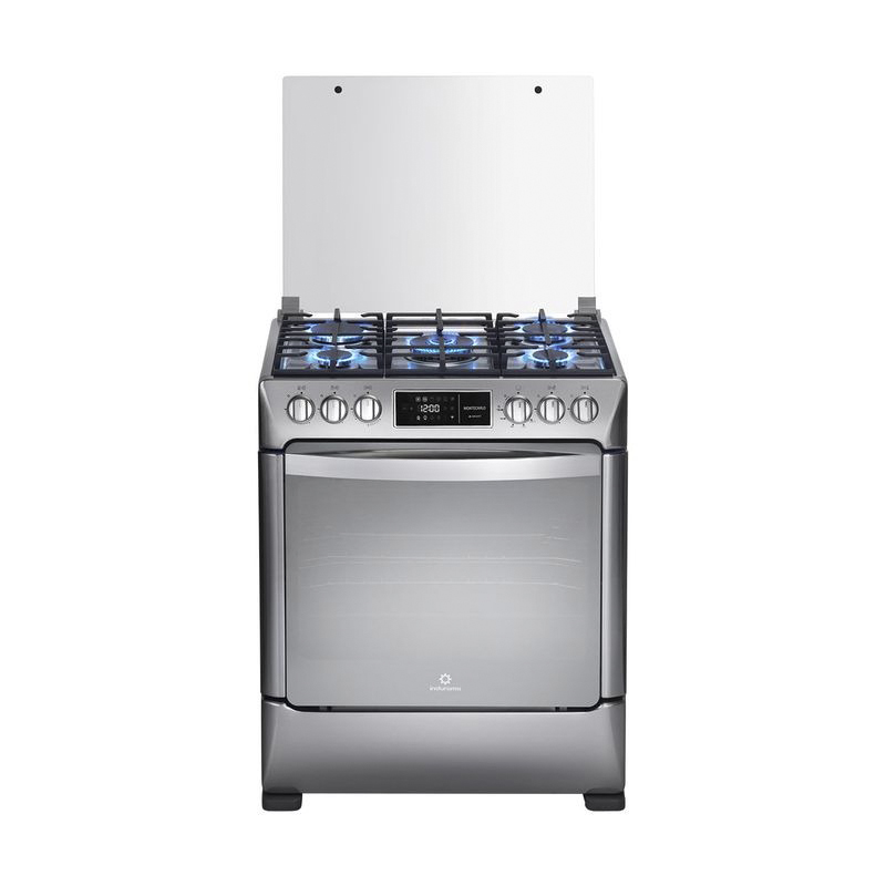 COCINA A GAS SMART MONTECARLO ZAFIRO 5 QUEMADORES CROMA 30