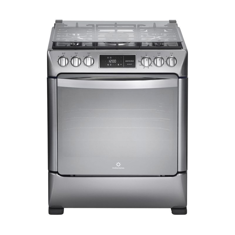 COCINA A GAS SMART MONTECARLO ZAFIRO 5 QUEMADORES CROMA 30