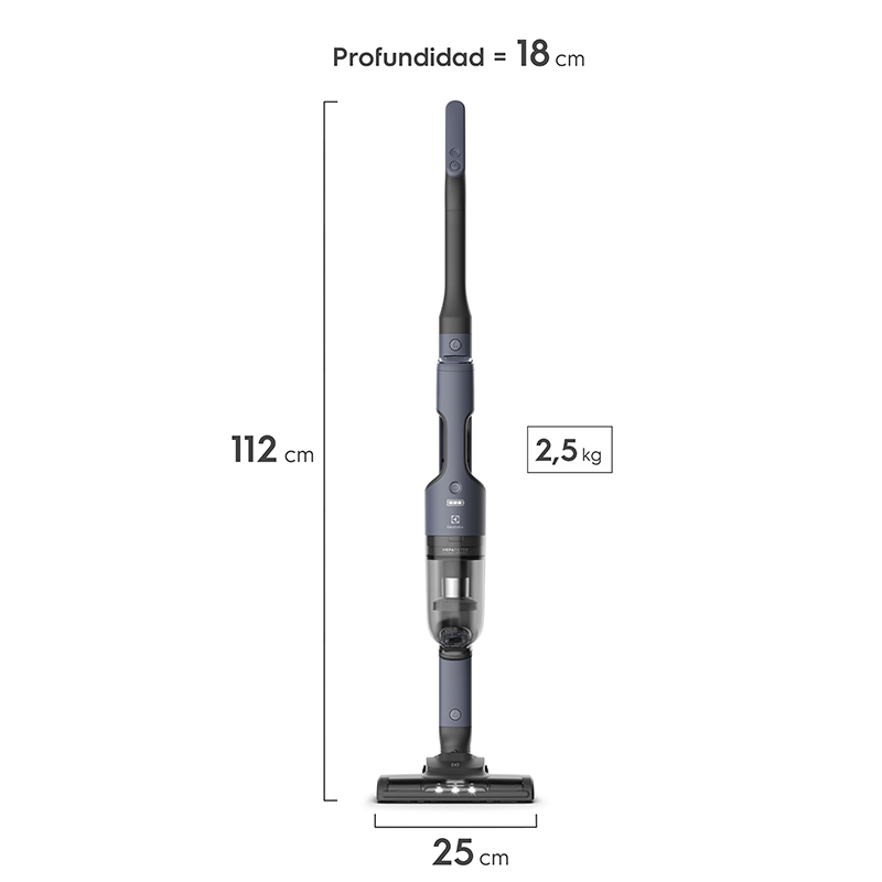 Aspiradora Vertical Inalámbrica Electrolux 2 En 1 Azul (ERG019)