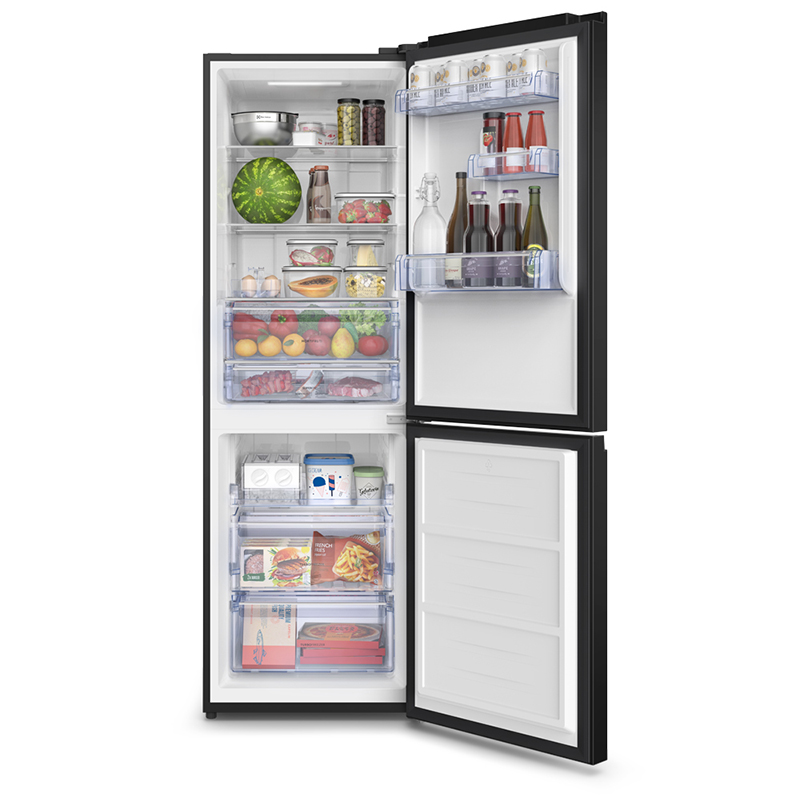 Refrigerador No Frost Bottom Freezer Electrolux Inverter+Inteligencia Artificial 323Litros Negro