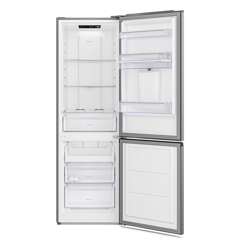 Refrigerador No Frost Bottom Freezer Electrolux Inverter+Inteligencia Artificial 285 Litros Gris