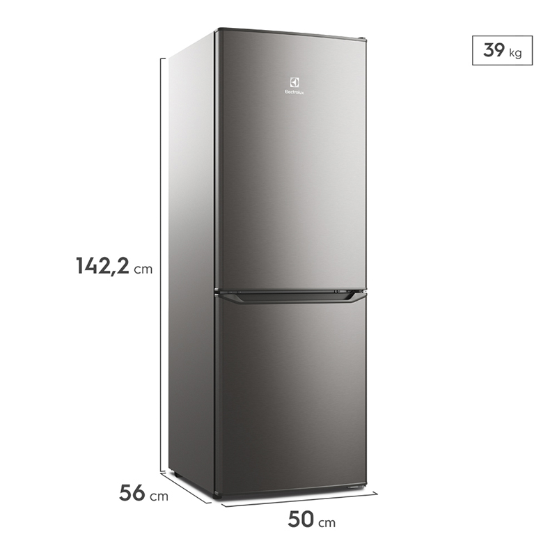 REFRIGERADOR FROST BOTTOM FREEZER ELECTROLUX 166 LITROS SILVER (ERB163HS)