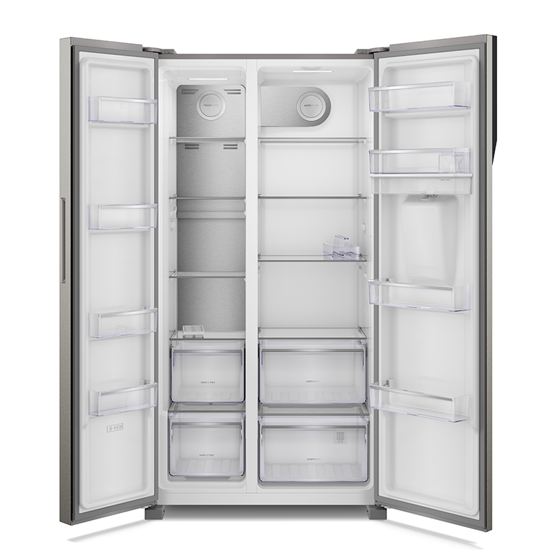 Refrigerador No Frost Side By Side Inverter 518 Litros Silver Electrolux