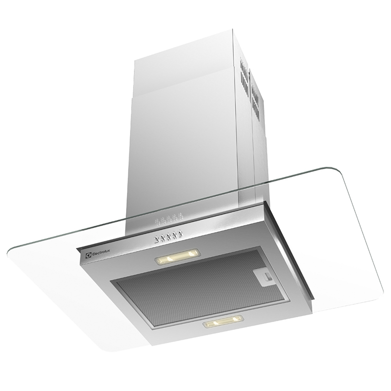 Campana Empotrable Isla CE9IX 90cm Vidrio Silver Electrolux