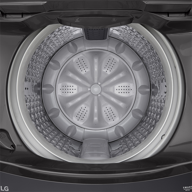 Lavadora LG Carga Superior Smart Inverter con LG TurboDrum 19Kg – Gris 
