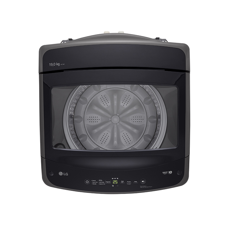 Lavadora LG Carga Superior Smart Inverter con LG TurboDrum 19Kg – Gris 