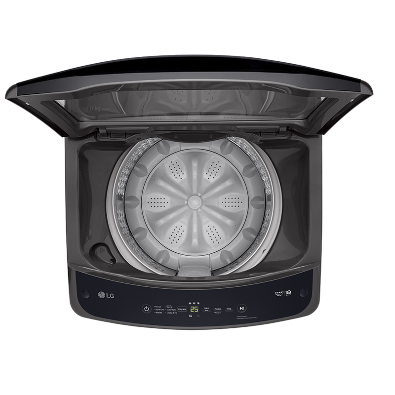 Lavadora LG Carga Superior Smart Inverter con LG TurboDrum 19Kg – Gris 