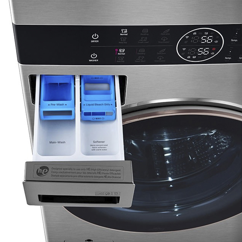 Torre Lavado Elect 22kg Turbo Wash Silver LG