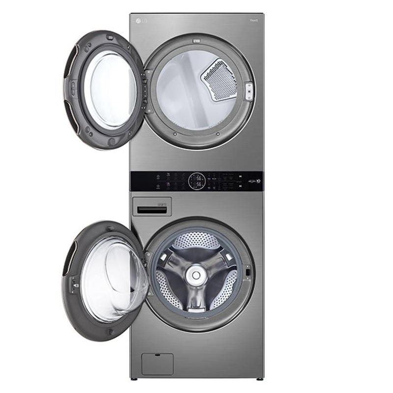 Torre de lavado WashTower LG Carga Frontal Inverter con Inteligencia Artificial y Conectividad LG ThinQ 22Kg