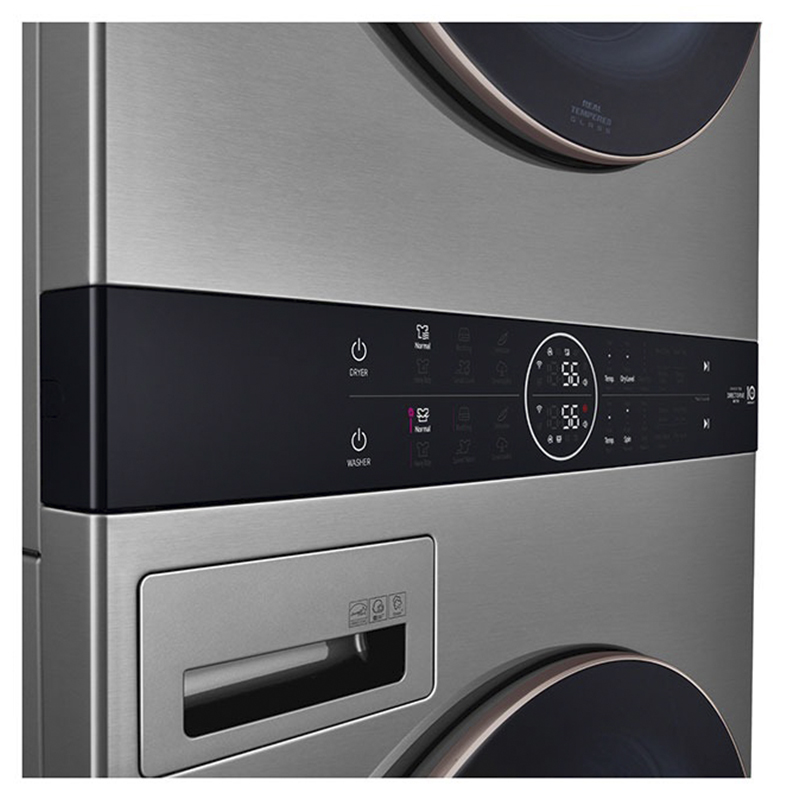 Torre de lavado WashTower LG Carga Frontal Inverter con Inteligencia Artificial y Conectividad LG ThinQ 22Kg