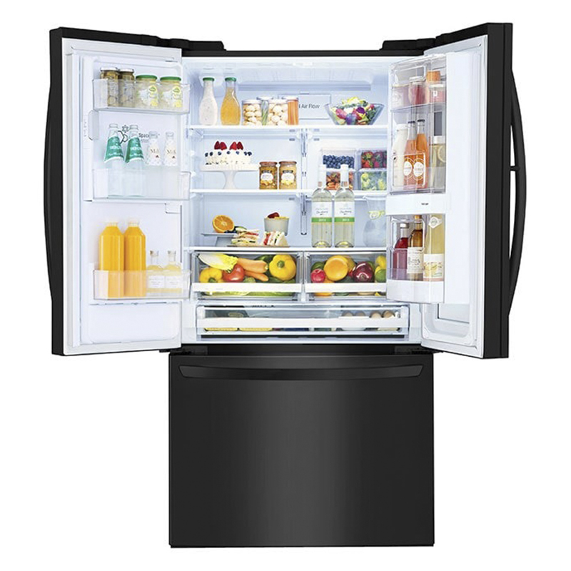 Refrigeradora 793lt French Door InstaView Multi Air Flow  DoorCooling ThinQ Negro Mate LG