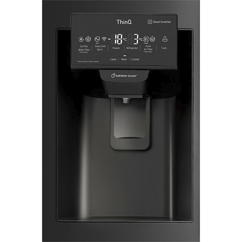 Refrigeradora 793lt French Door InstaView Multi Air Flow  DoorCooling ThinQ Negro Mate LG