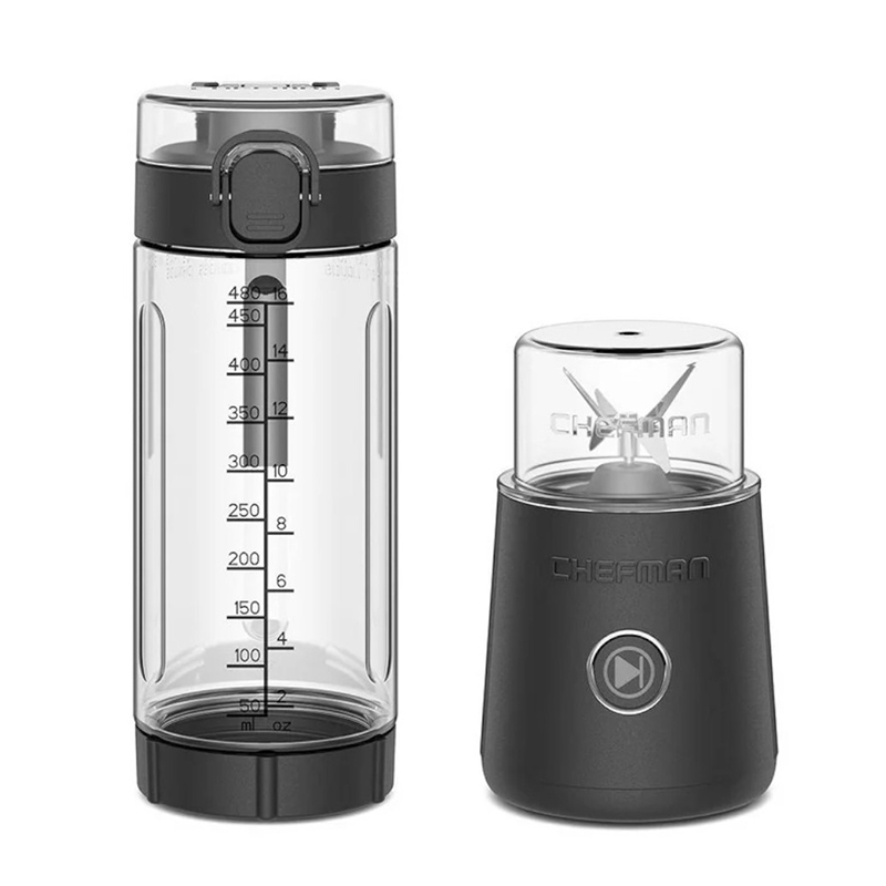 Licuadora Inalámbrica Vaso Plástico Luz Led Chefman