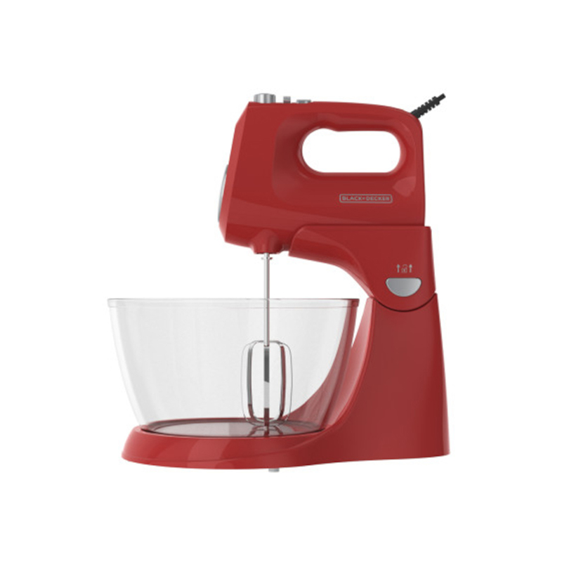 Batidora de Pedestal de 5 Velocidades Roja de 250W Black&Decker
