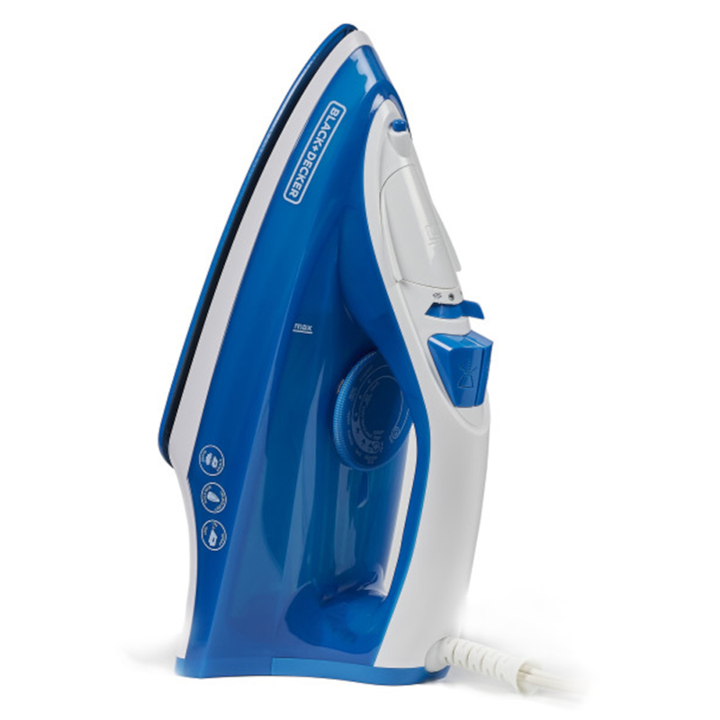 Plancha Para Ropa Antiadherente de 1200W Azul Black&Decker