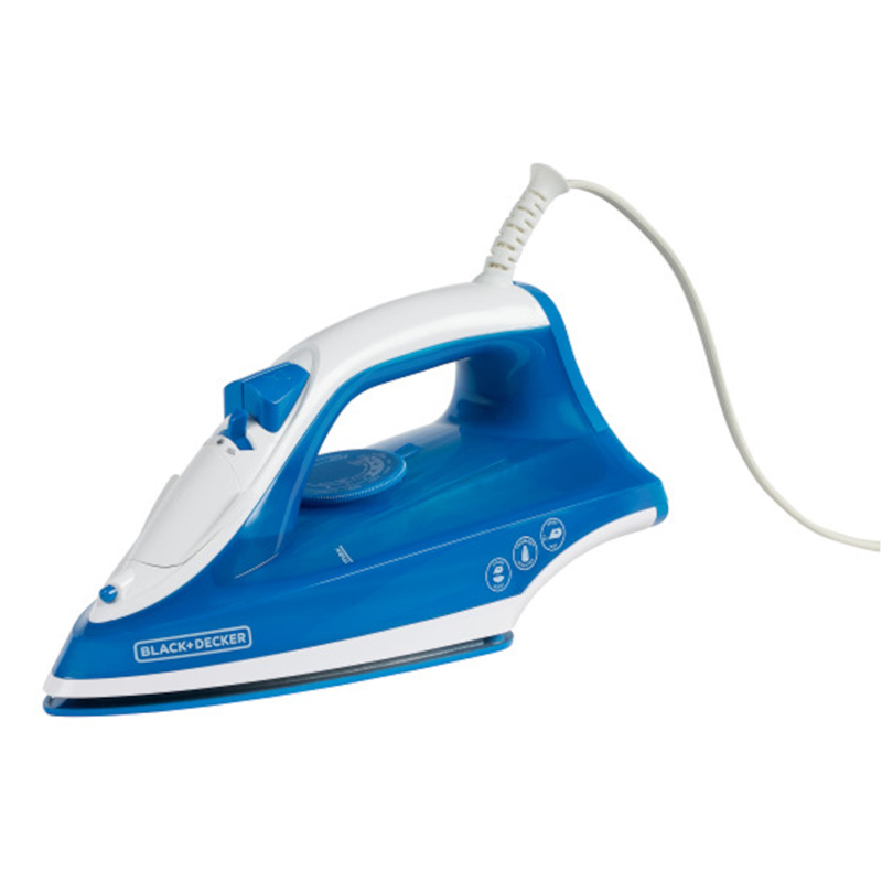 Plancha Para Ropa Antiadherente de 1200W Azul Black&Decker
