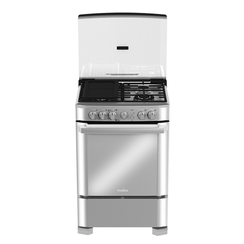 Cocina de Piso a Gas 60 cm Inox Mabe