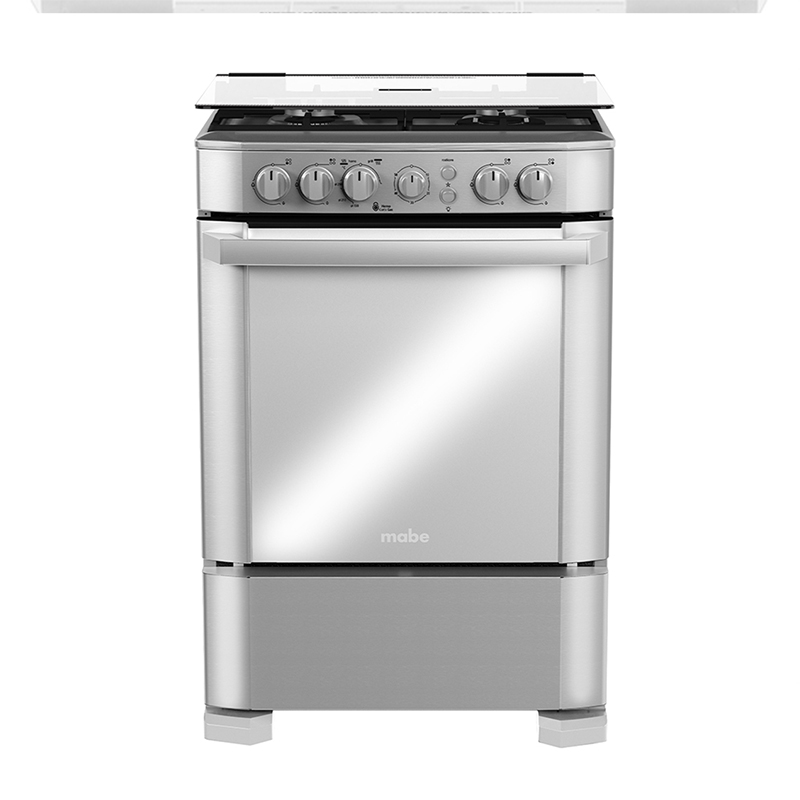Cocina de Piso a Gas 60 cm Inox Mabe