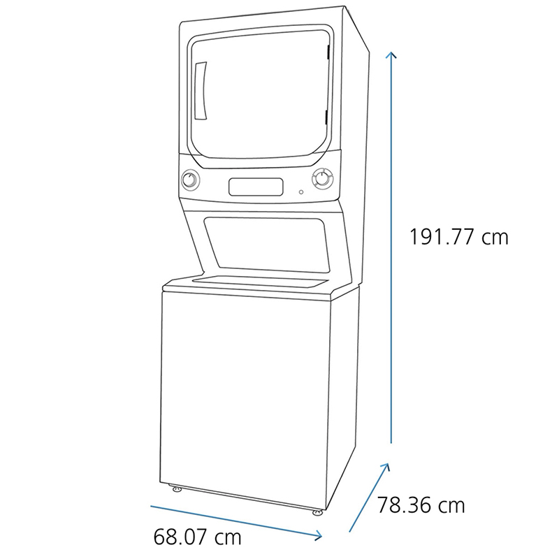 Centro de Lavado Eléctrico Frontal  Superior 24KG Mabe 