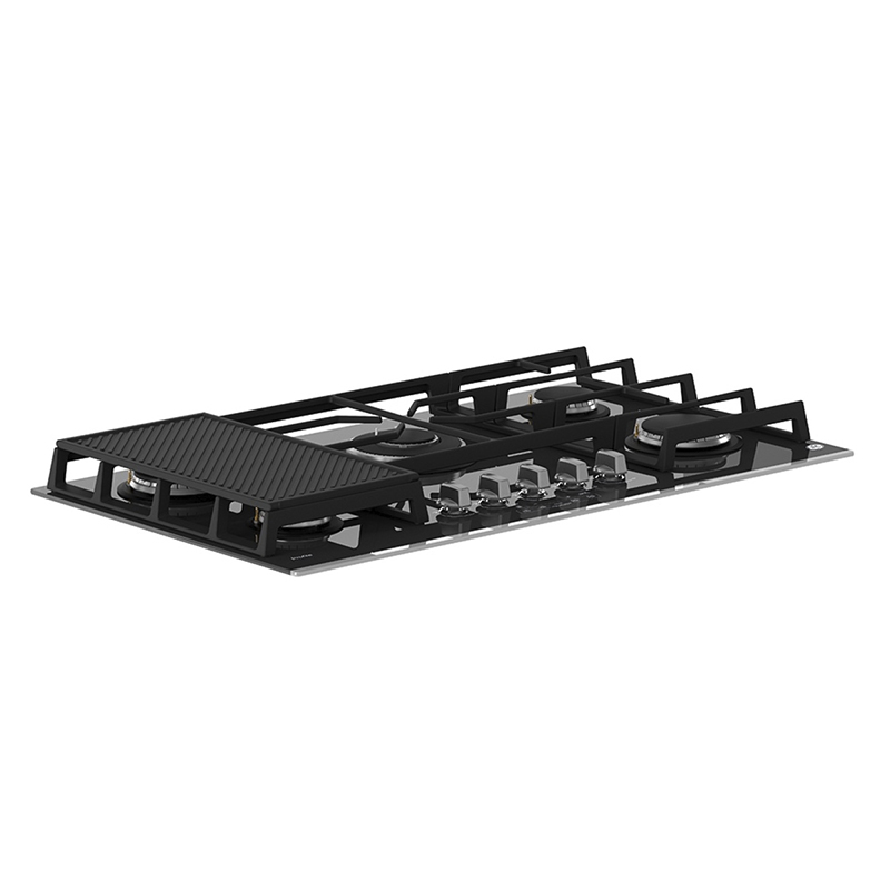Parrilla a Gas 90 cm Vidrio Negro GE Profile