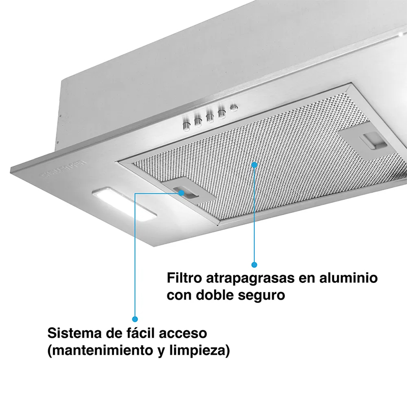Campana Canopio 60cm Filtrante Challenger