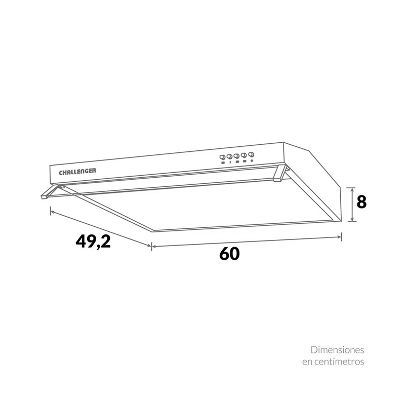 Campana 60cm 3 Velocidad Negra Challenger  