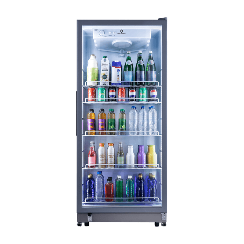 Vitrina 410 Litros VFV-520 Gris Indurama 