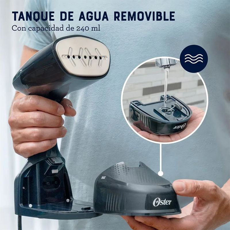 Plancha Steamer Portatil de 60W Negro Oster