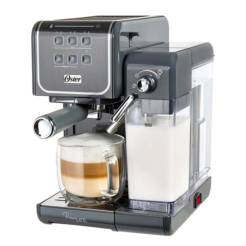 Cafetera PrimaLatte de 1170W 1.4 Litros Gris Oster