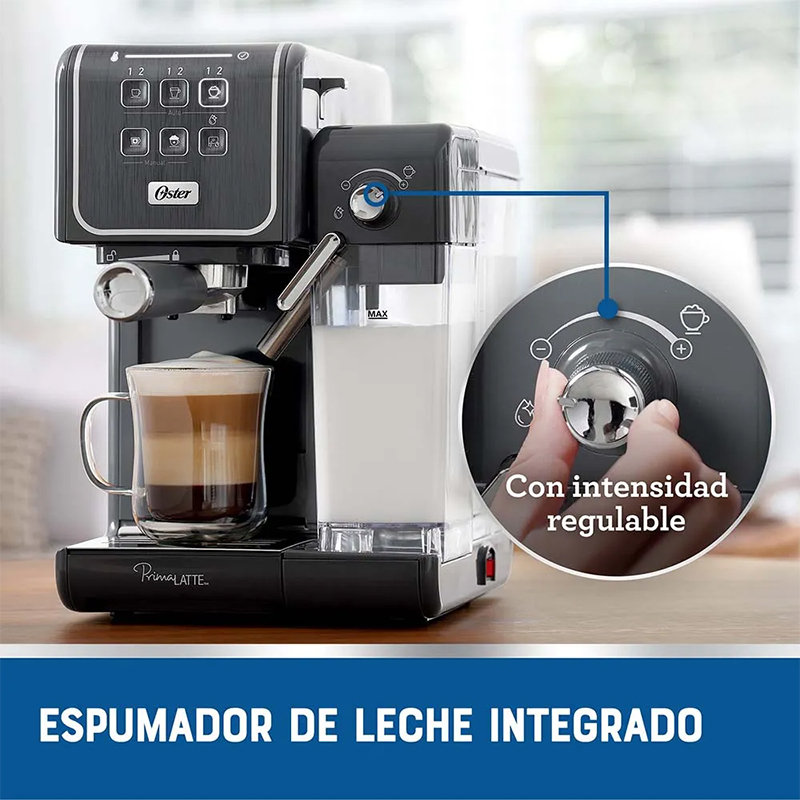 Cafetera PrimaLatte de 1170W 1.4 Litros Gris Oster
