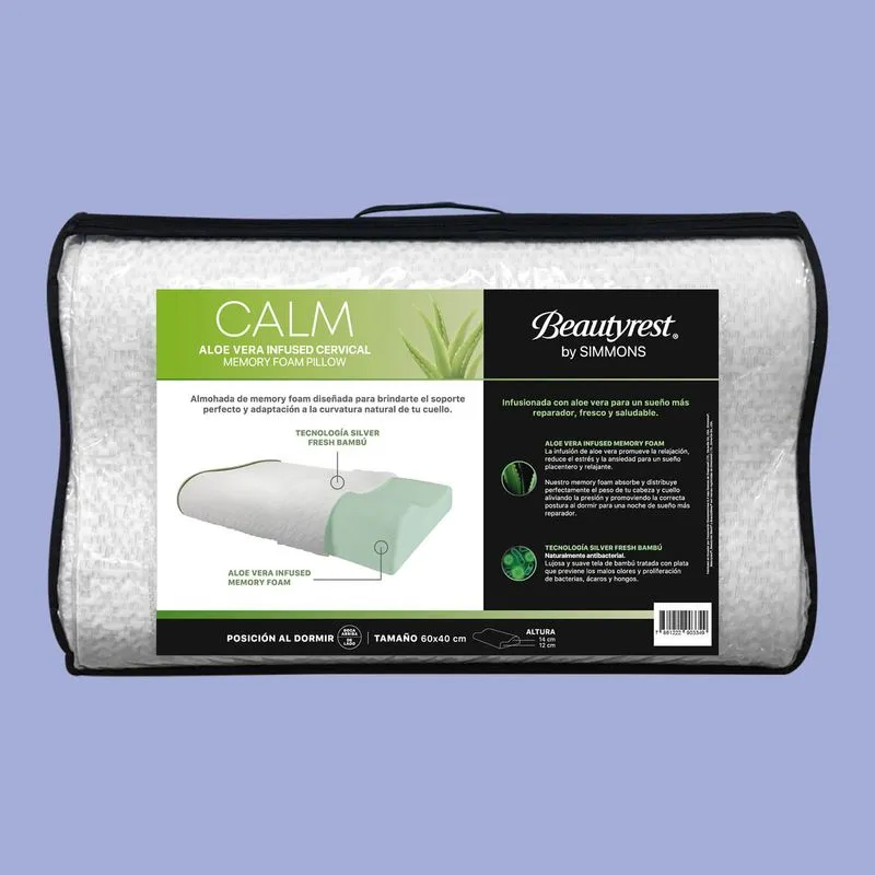 Almohada Calm Aloe Vera Cervical 60x40cm