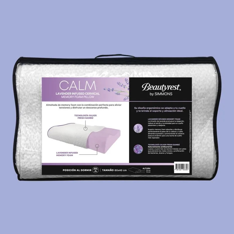 Almohada Calm Lavanda Cervical 60x40cm