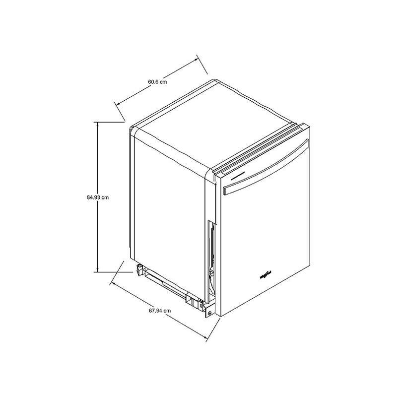 Lavavajilla 75PZ Gris Acero Inoxidable Whirlpool
