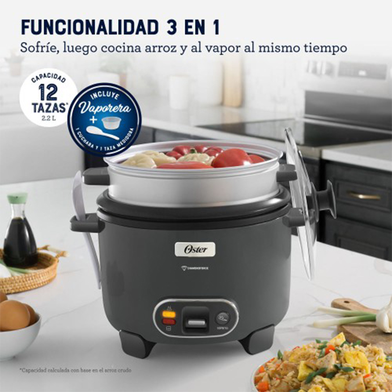 Olla Arrocera 1700w 2.2 LT 3 en 1 Oster