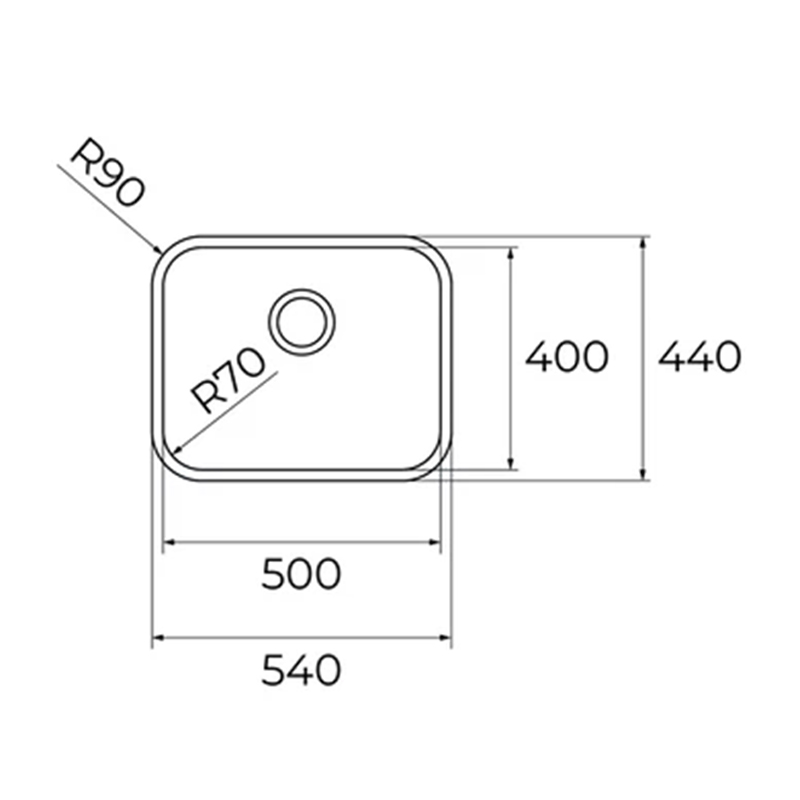 Fregadero Tekaway BET 50x40cm Plus con Cubeta y Grifería