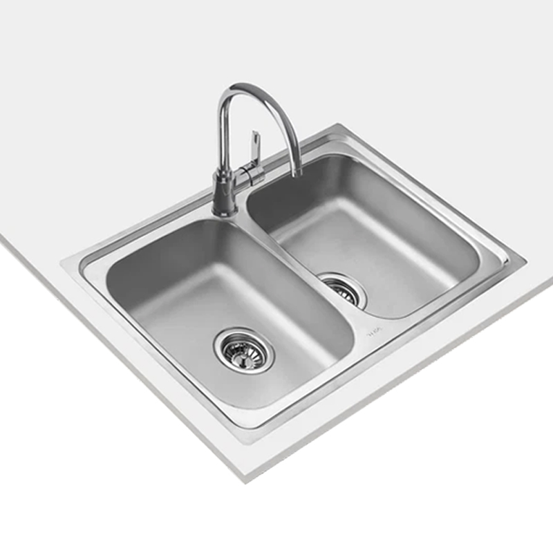 Fregadero Tekaway Starbrigh 80 E-XP 2B 2 Cubetas y Grifo