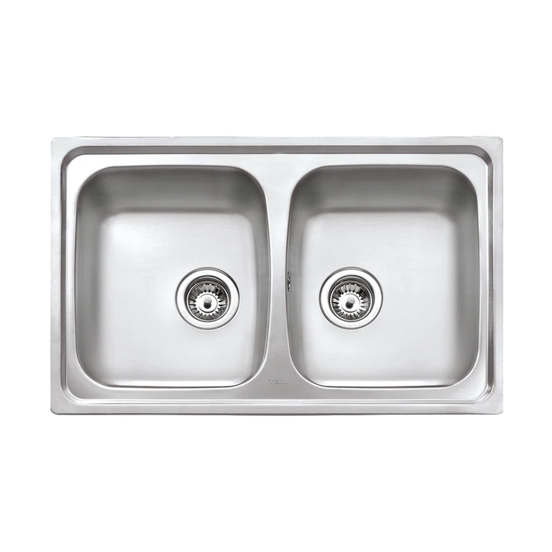 Fregadero Tekaway Starbrigh 80 E-XP 2B 2 Cubetas y Grifo